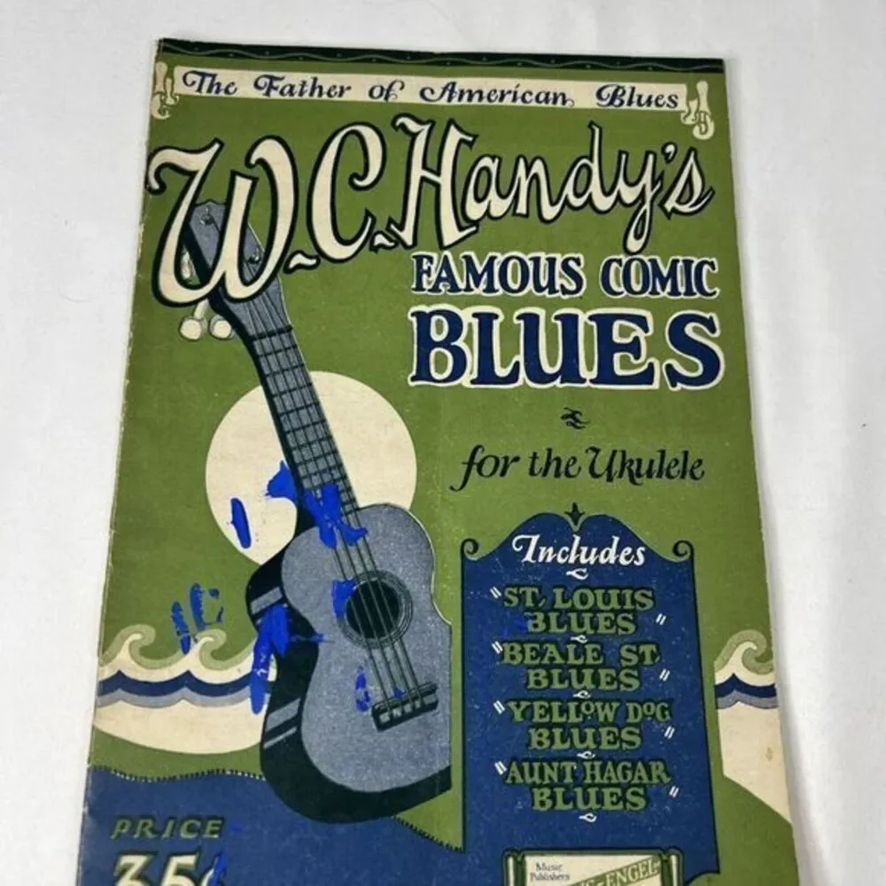 Vintage 1920 Wc Handys Famous Comic Blues For‎ Ukulele